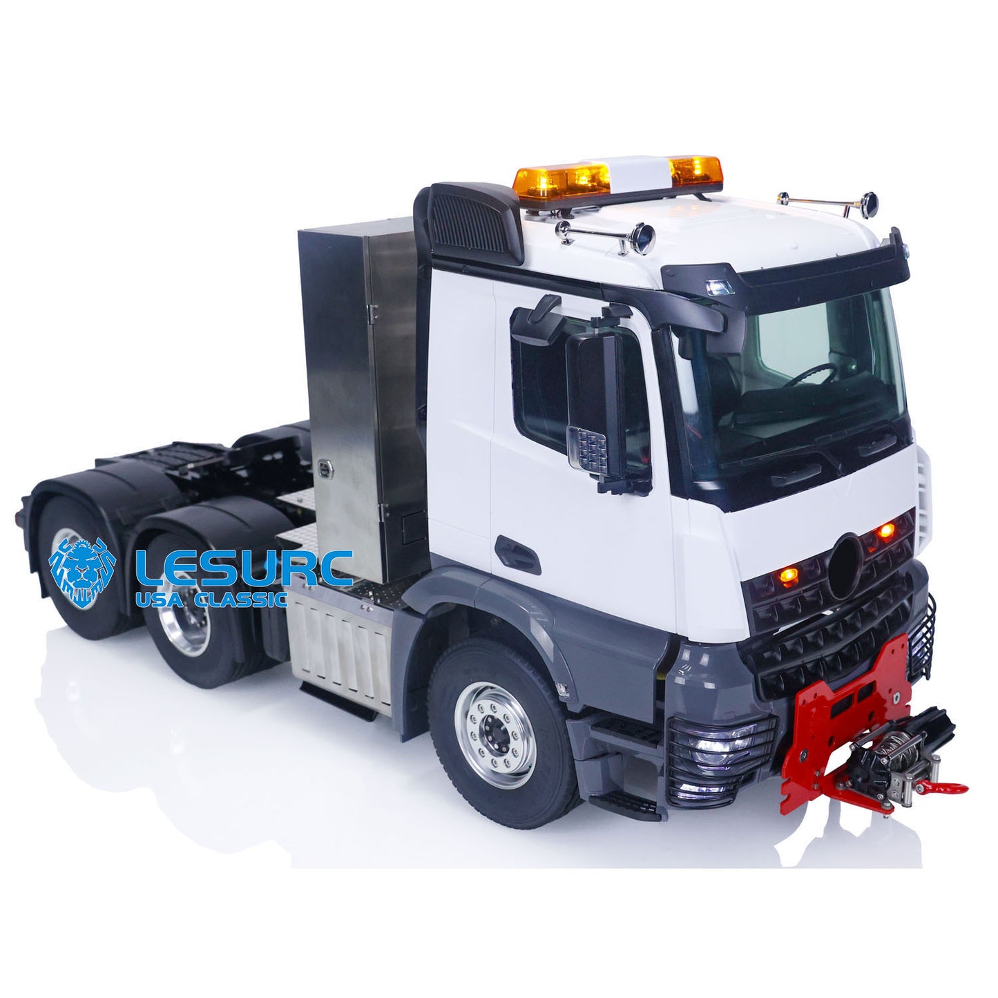 LESU 1/14 RC Low-top Tractor Truck 3363 Car Model 6x6 Metal Chassis Assembled W/ Light & Sound Systems Motor Servo ESC Winch