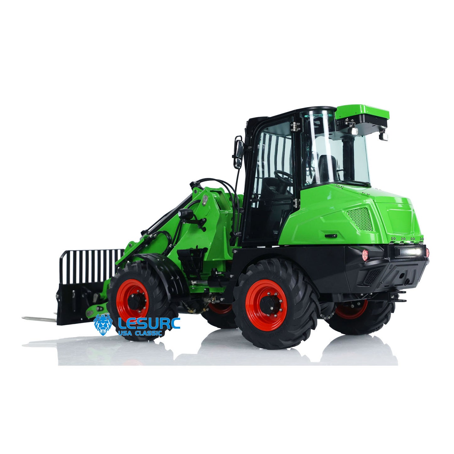 LESU Aoue AT1050 1/14 Metal RC Hydraulic Telescopic Fork Loader A0016 with FlySky I6S Radio Controller Light Sound for Scale Model Collectors