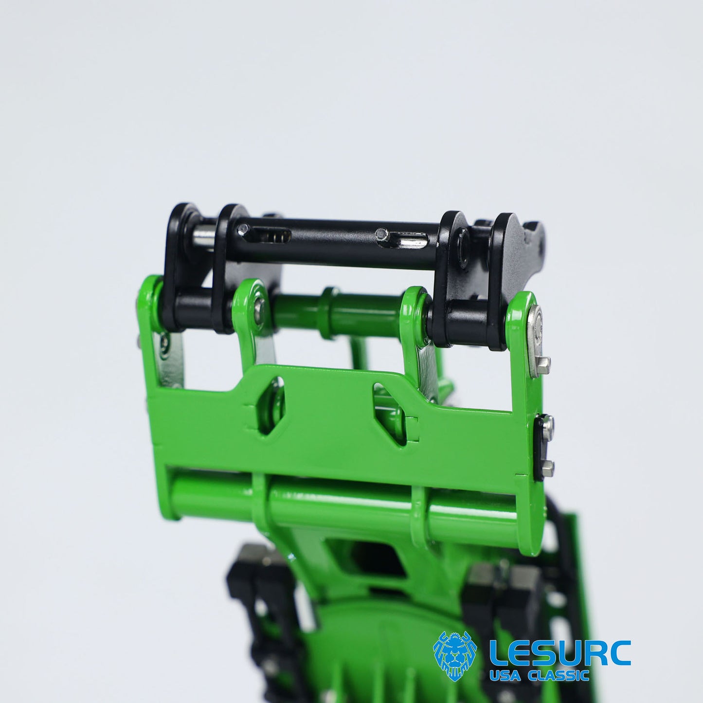 LESU AT1050 1:14 RC Hydraulic Fork Truck Metal Radio Control Telescopic Arm Loader Car Models Engineering Vehicle Light Sound