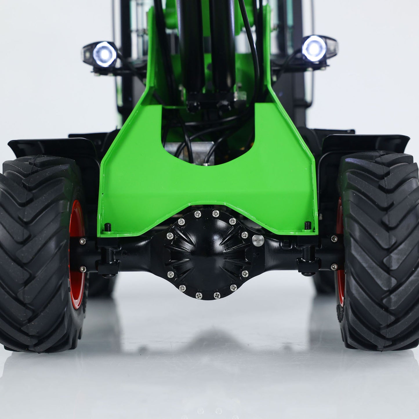 IN STOCK LESU AT1050 1/14 Metal RC Hydraulic Telescopic Arm Loader with FlySky I6S Radio Controller Fork Bucket Light Sound System