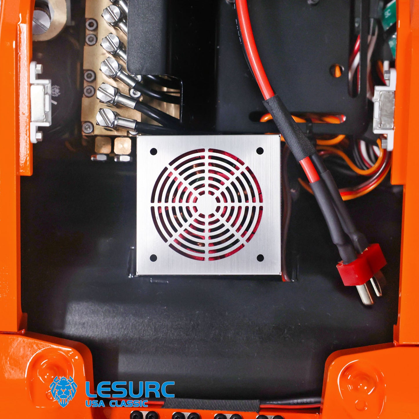 LESU AOUE LD160S 1/14 Metal Hydraulic RC Forklift FlySky ST8 Remote Controller and SR12 Receiver 6 Ways Reversing Valve Sound Light System