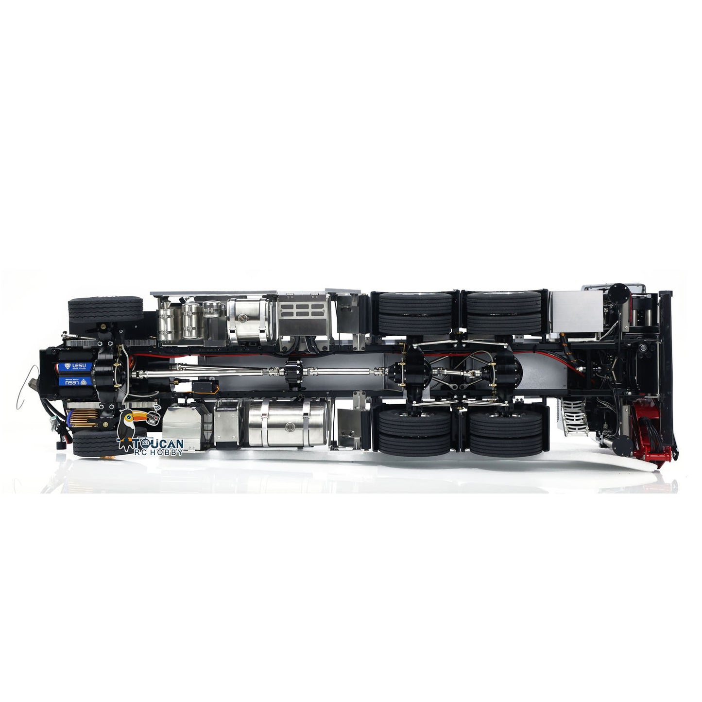 LESU 1/14 Metal RC Logging Truck Hydraulic Crane Tractor Lorry W/O FH16 Cabin Emulated Electric Car Light Sound 2Speed Grearbox