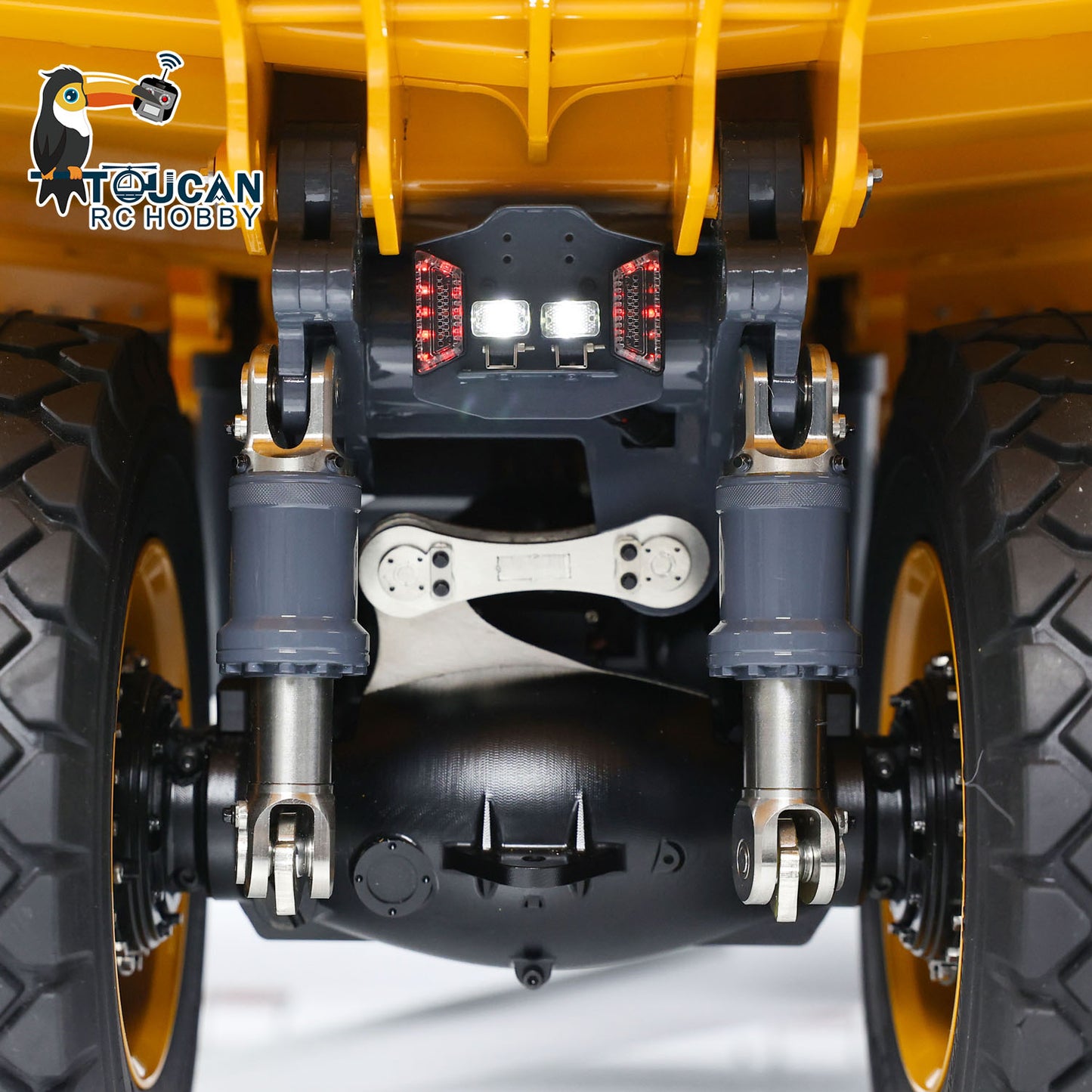 LESU 1/16 Aoue R100E Metal Hydraulic RC Mine Truck Car Dumper Construction Vehicle Already Ready To Run I6S Radio Controller Light