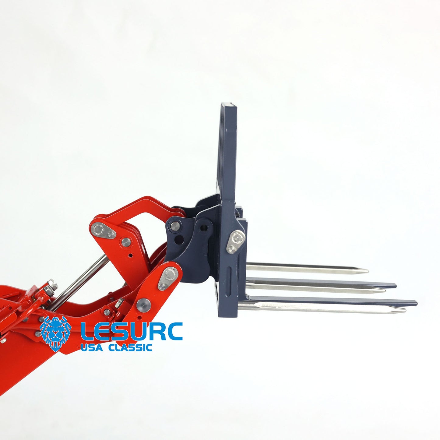 1/14 LESU RC Hydraulic Fork Loader AT1050 Telescopic Arm Truck Remote Control Car I6S Radio Light Sound System