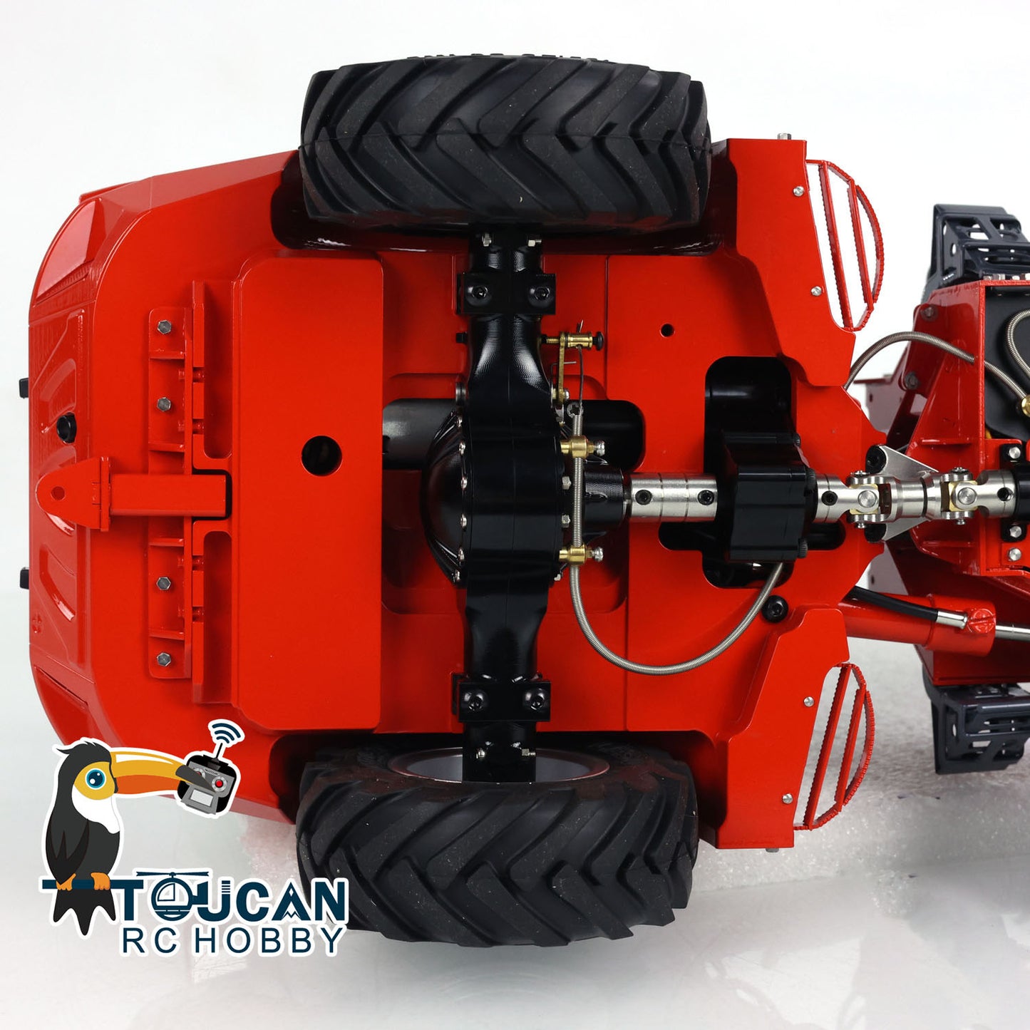 LESU 1/14 RC Hydraulic Telescopic Arm Loader AT1050 Tipper Construction Truck Model With 4 Wheel Drive I6S Radio System Fork