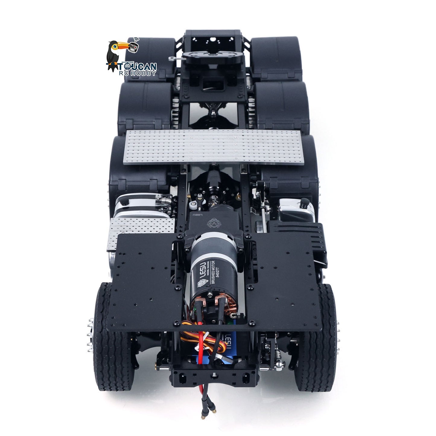 LESU 1/14 Metal Heavy Chassis Suitable for Remote Control Tractor Truck DIY Model Car Vehicle With 540 Power Motor Servo