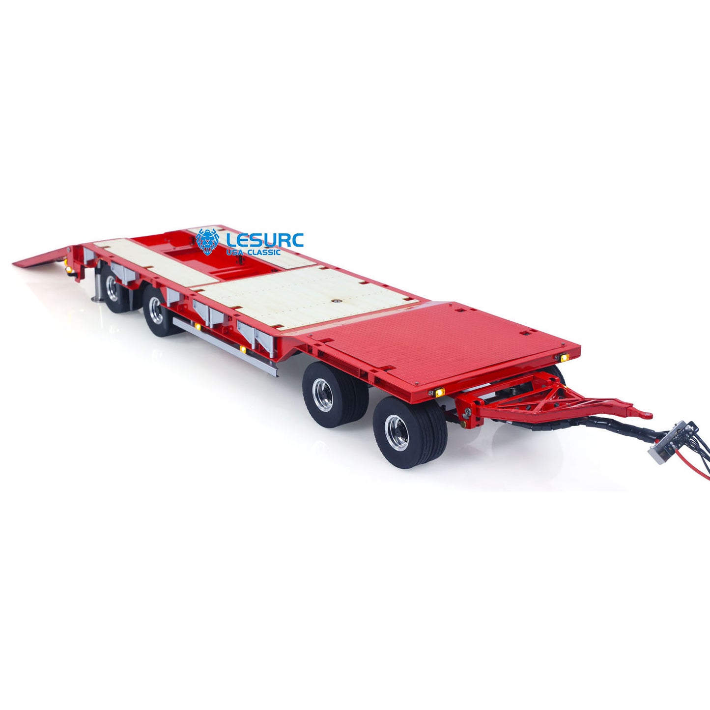 LESU 1/14 Metal Hydraulic Lifting Tailboard Trailer Rear Support Legs 2CH Valve Pump for RC Tractor Truck DIY Lorry Excavator