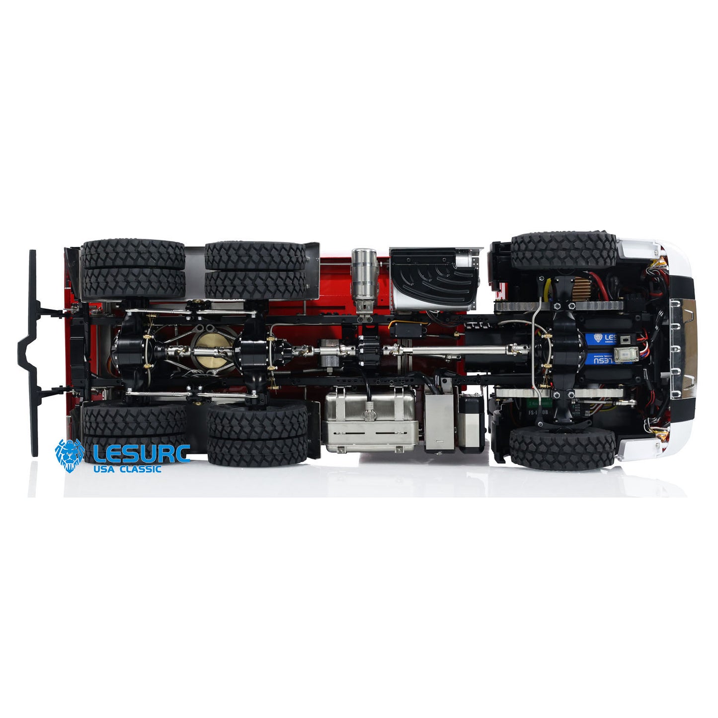 LESU A0009 1/14 Metal 3 Ways 6x6 RC Hydraulic Dump Truck with 3 Speed Transmission Differential Lock for Construction Hobby Expos