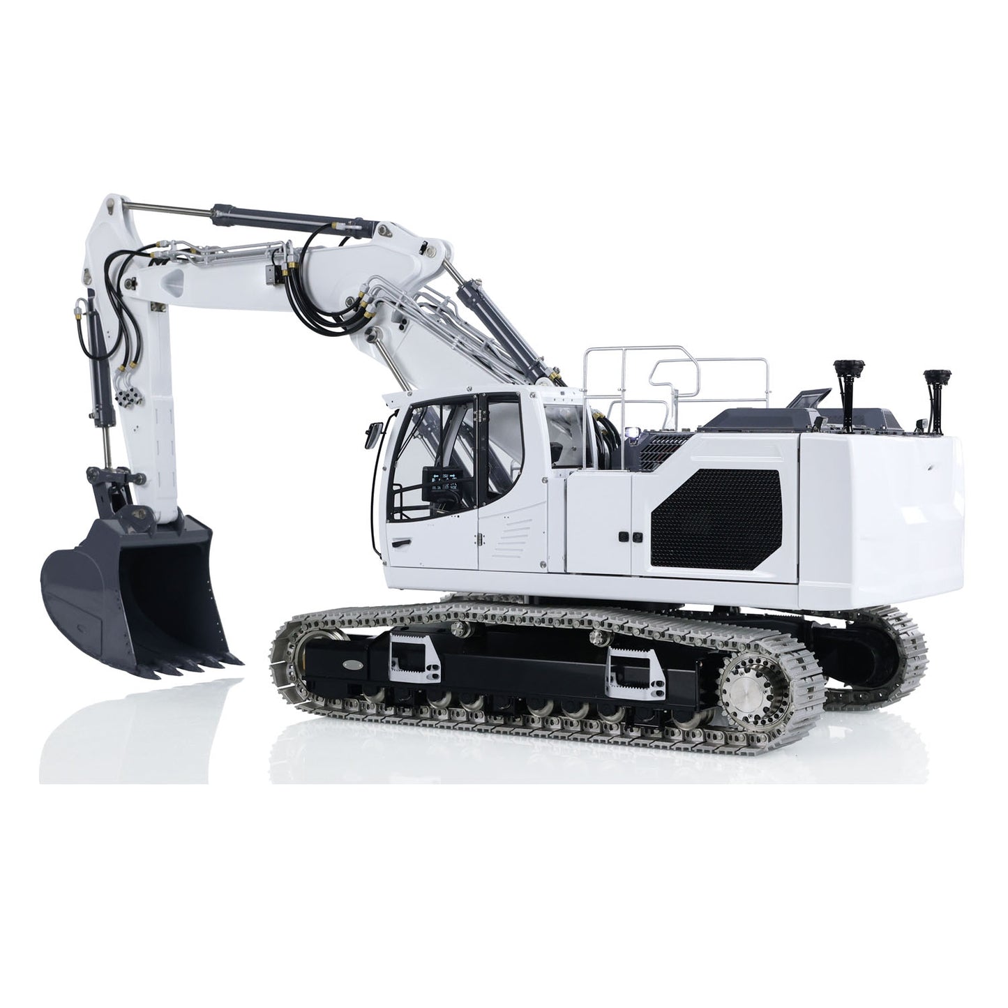 IN Stock LESU LR945 Metal 1/14 3-arm RC Hydraulic Excavator Remote Control Digger Kits PNP RTR for Options Motor Servo ESC Light System