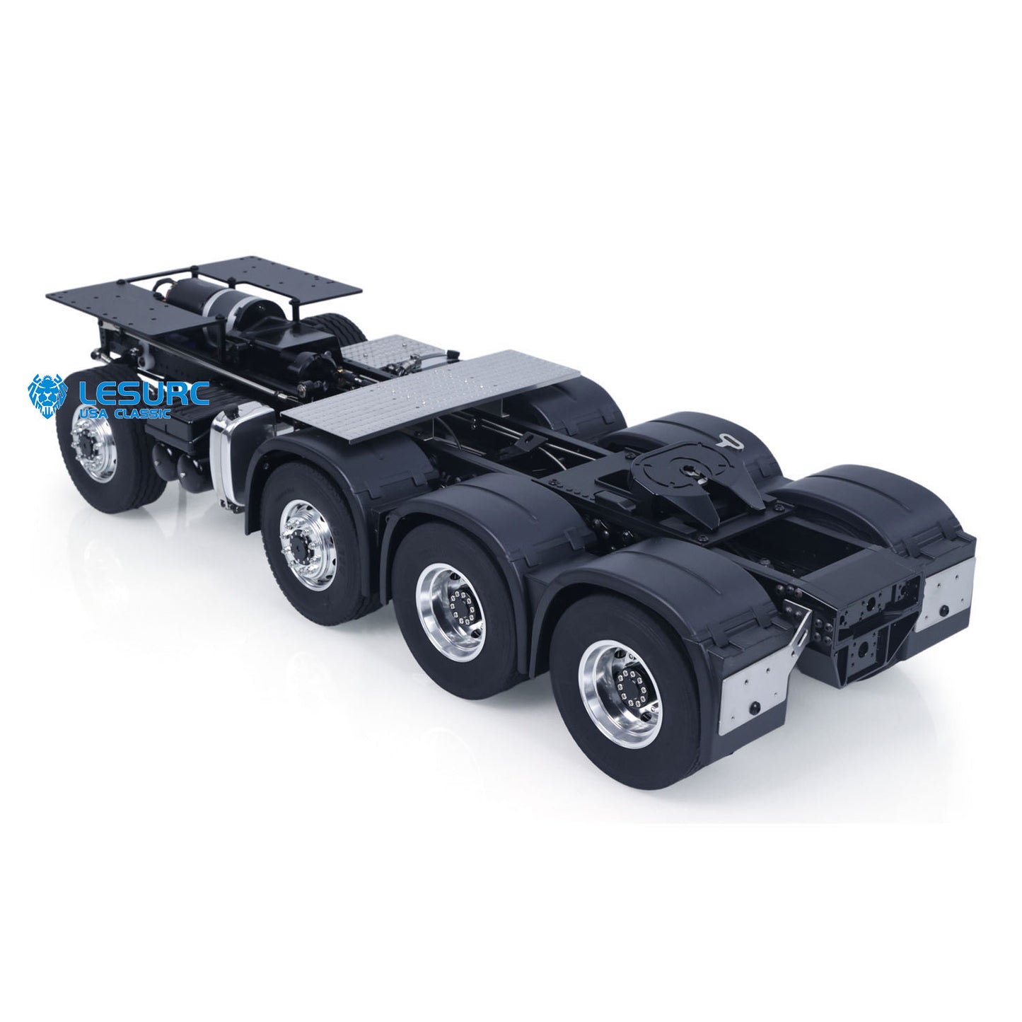 LESU 8x8 Aluminum Alloy Heavy-Duty Chassis with 2Speed Transmission 540 Brushed Motor SAVOX Servo for 1/14 RC Tractor Truck DIY Builds