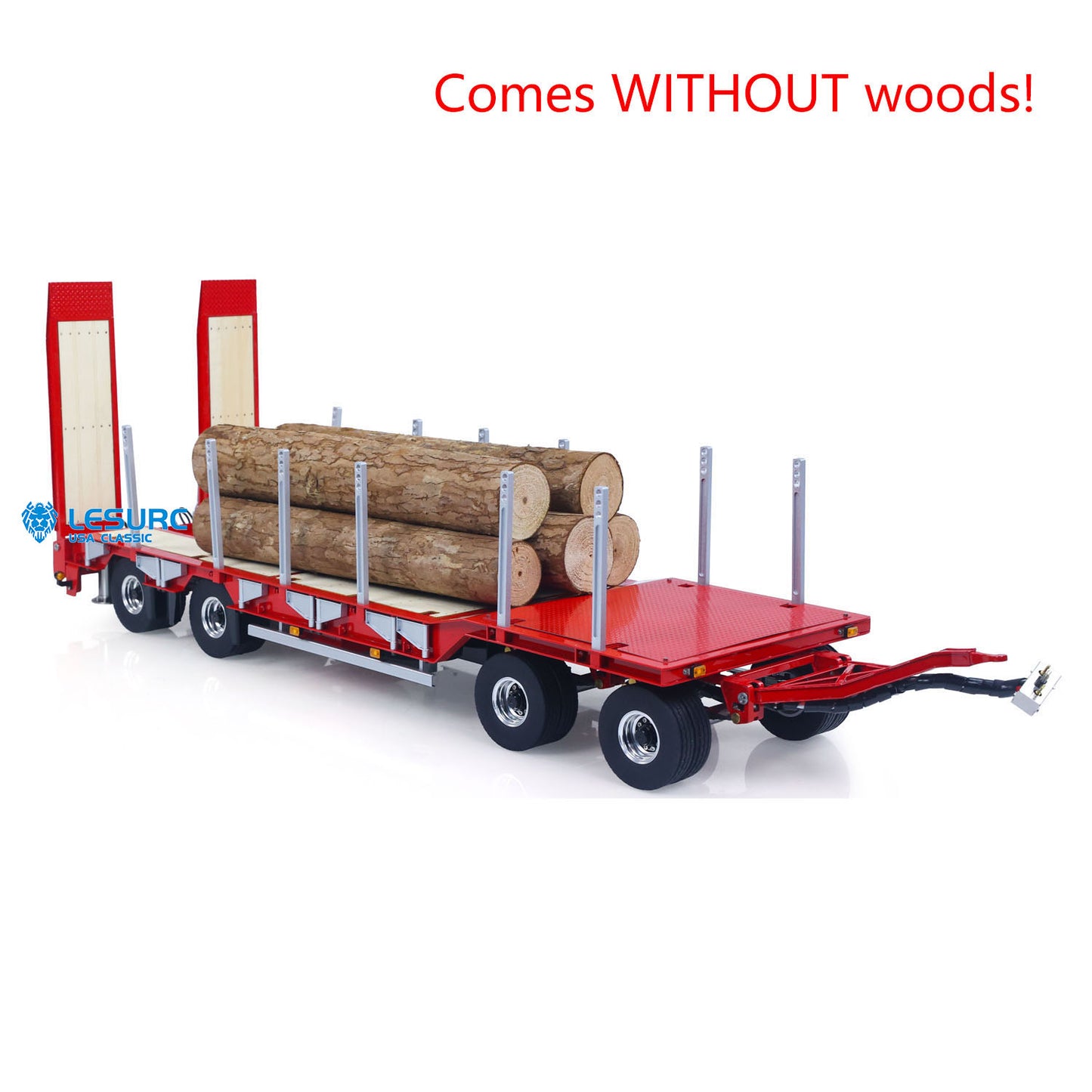 LESU 1/14 Metal Hydraulic Lifting Tailboard Trailer Rear Support Legs 2CH Valve Pump for RC Tractor Truck DIY Lorry Excavator