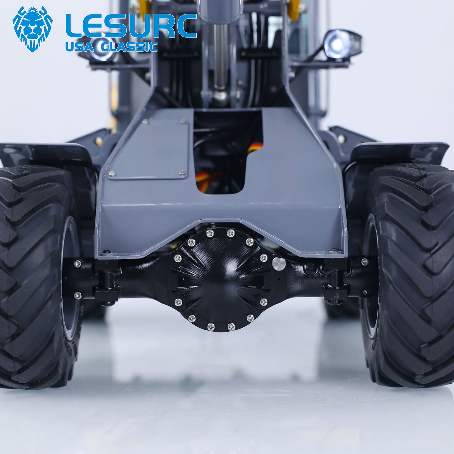 LESU 1/14 RC Loader AOUE MCL8 ST8 Remote Control Car Hydraulic Dozer Shovel Metal Sieve Shovel Rake Bucket Gripper RTR Sound Light