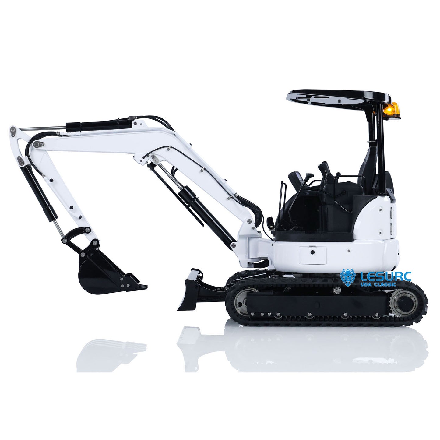LESU PC30 1/14 Metal RC Hydraulic Excavator B0003 KIT/PNP Mini Digger 6CH Reversing Valve System Brushless Motor Lighting for Hobby Collectors