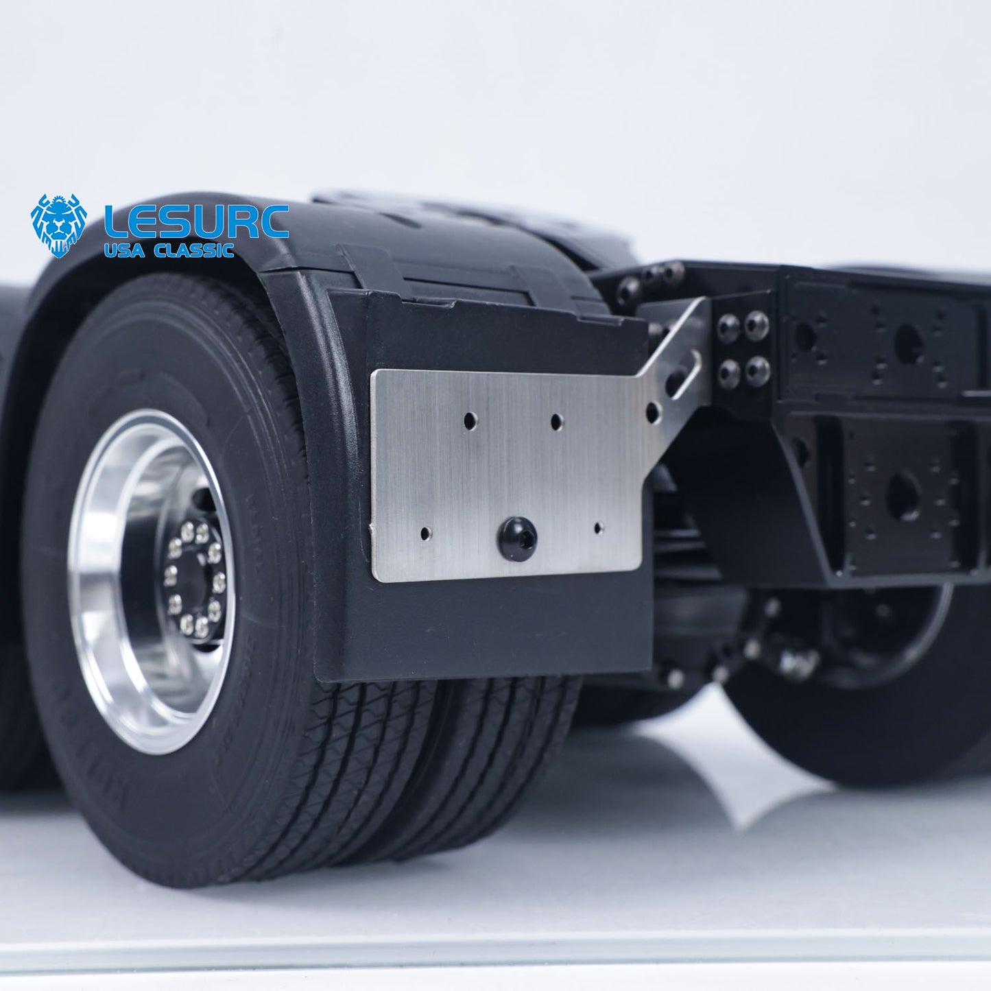 LESU 8x8 Aluminum Alloy Heavy-Duty Chassis with 2Speed Transmission 540 Brushed Motor SAVOX Servo for 1/14 RC Tractor Truck DIY Builds