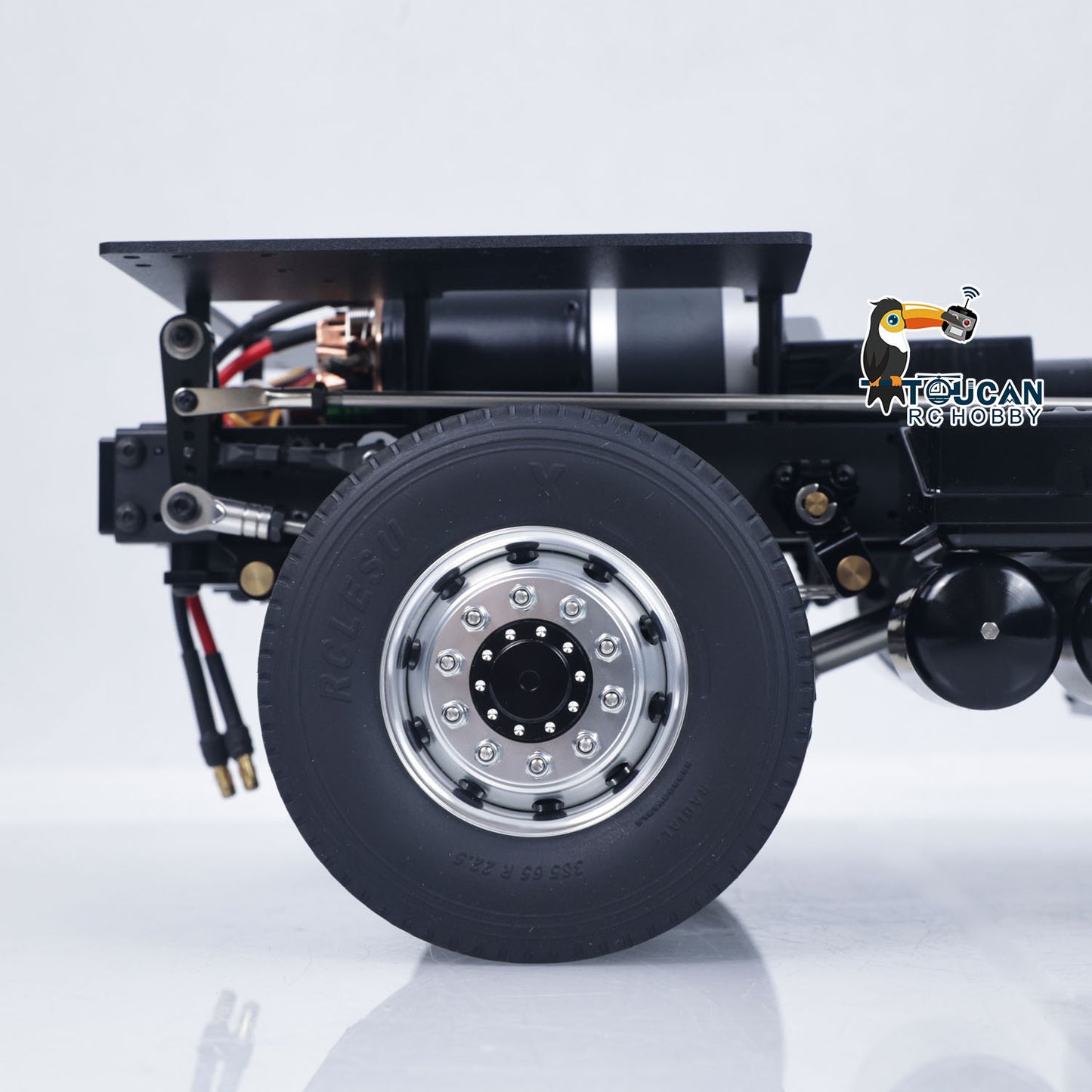 LESU 1/14 Metal Heavy Chassis Suitable for Remote Control Tractor Truck DIY Model Car Vehicle With 540 Power Motor Servo