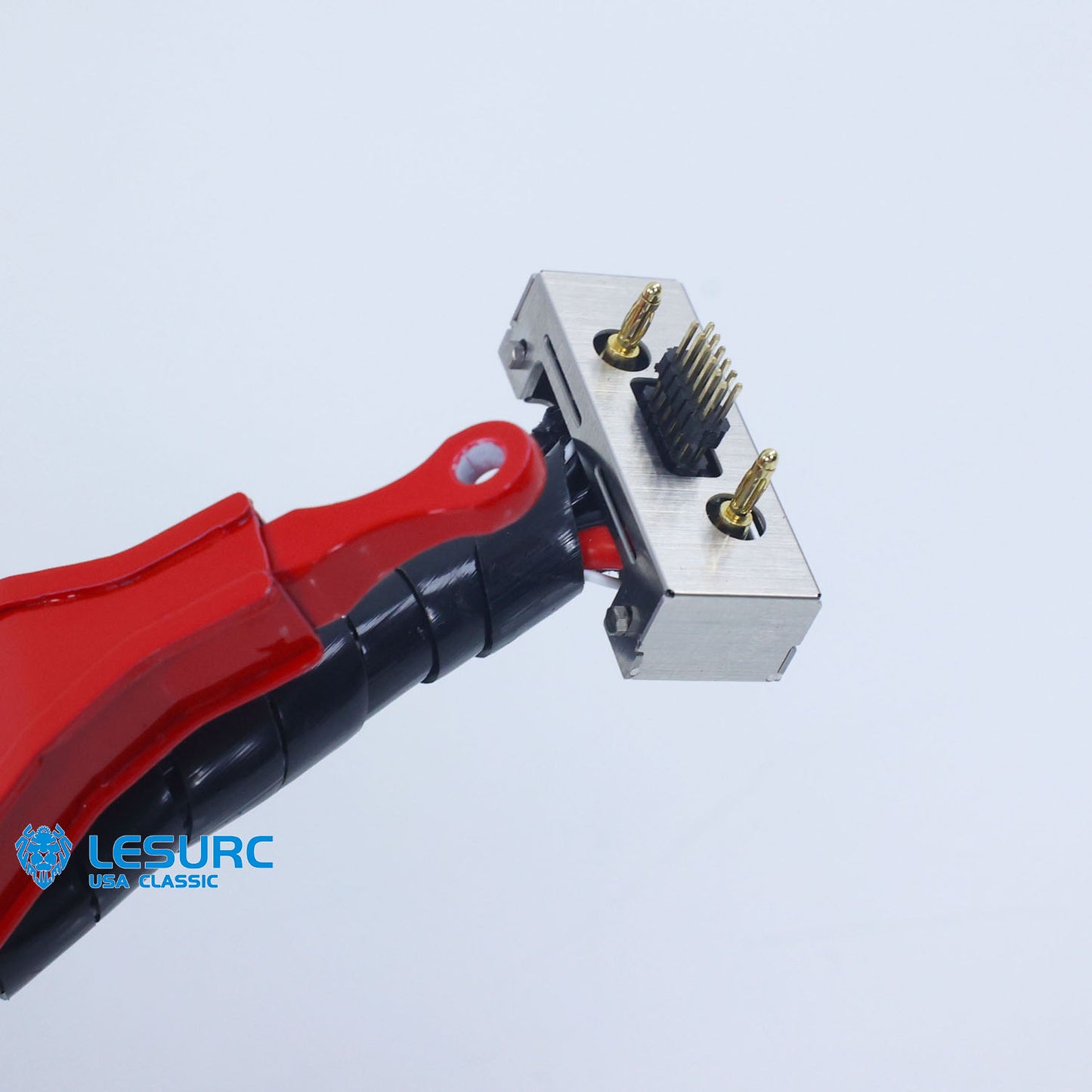 LESU 1/14 Metal Hydraulic Lifting Tailboard Trailer Rear Support Legs 2CH Valve Pump for RC Tractor Truck DIY Lorry Excavator