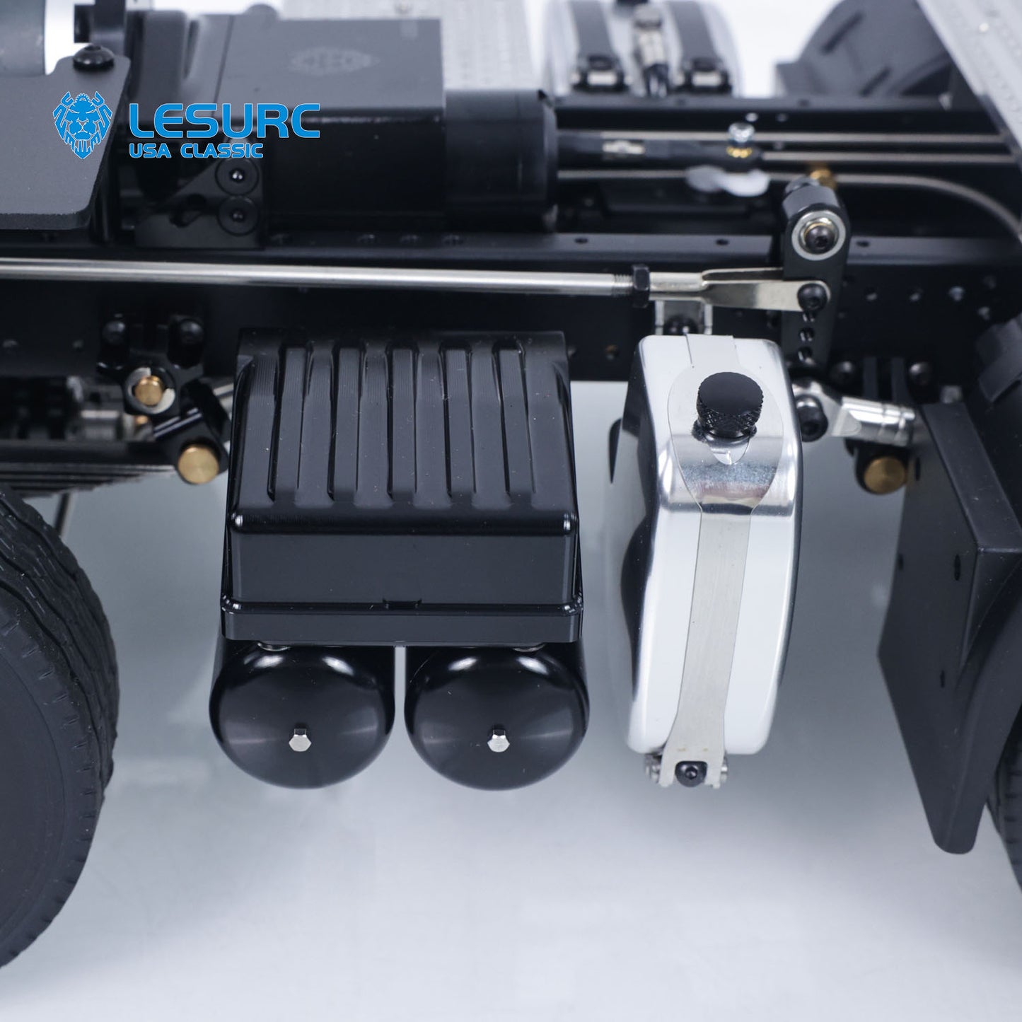 LESU 8x8 Aluminum Alloy Heavy-Duty Chassis with 2Speed Transmission 540 Brushed Motor SAVOX Servo for 1/14 RC Tractor Truck DIY Builds