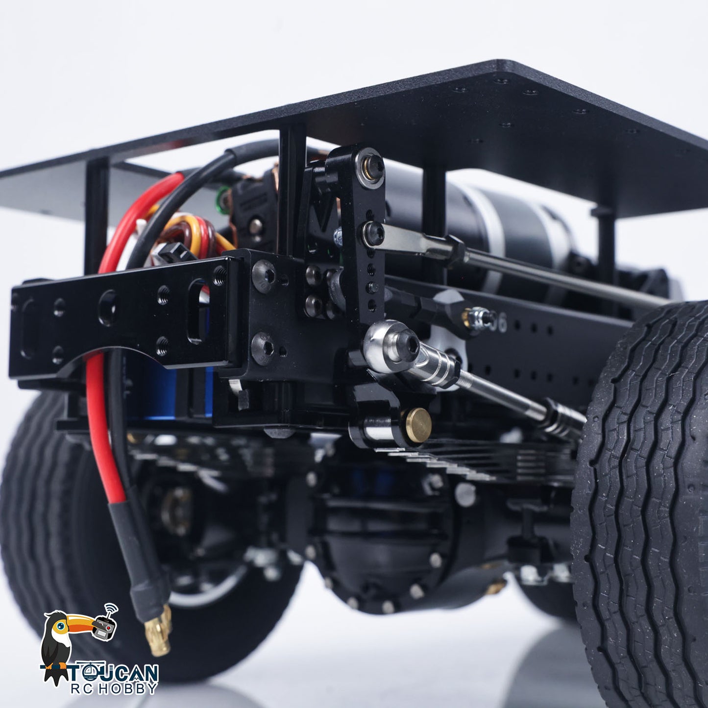 LESU 1/14 Metal Heavy Chassis Suitable for Remote Control Tractor Truck DIY Model Car Vehicle With 540 Power Motor Servo