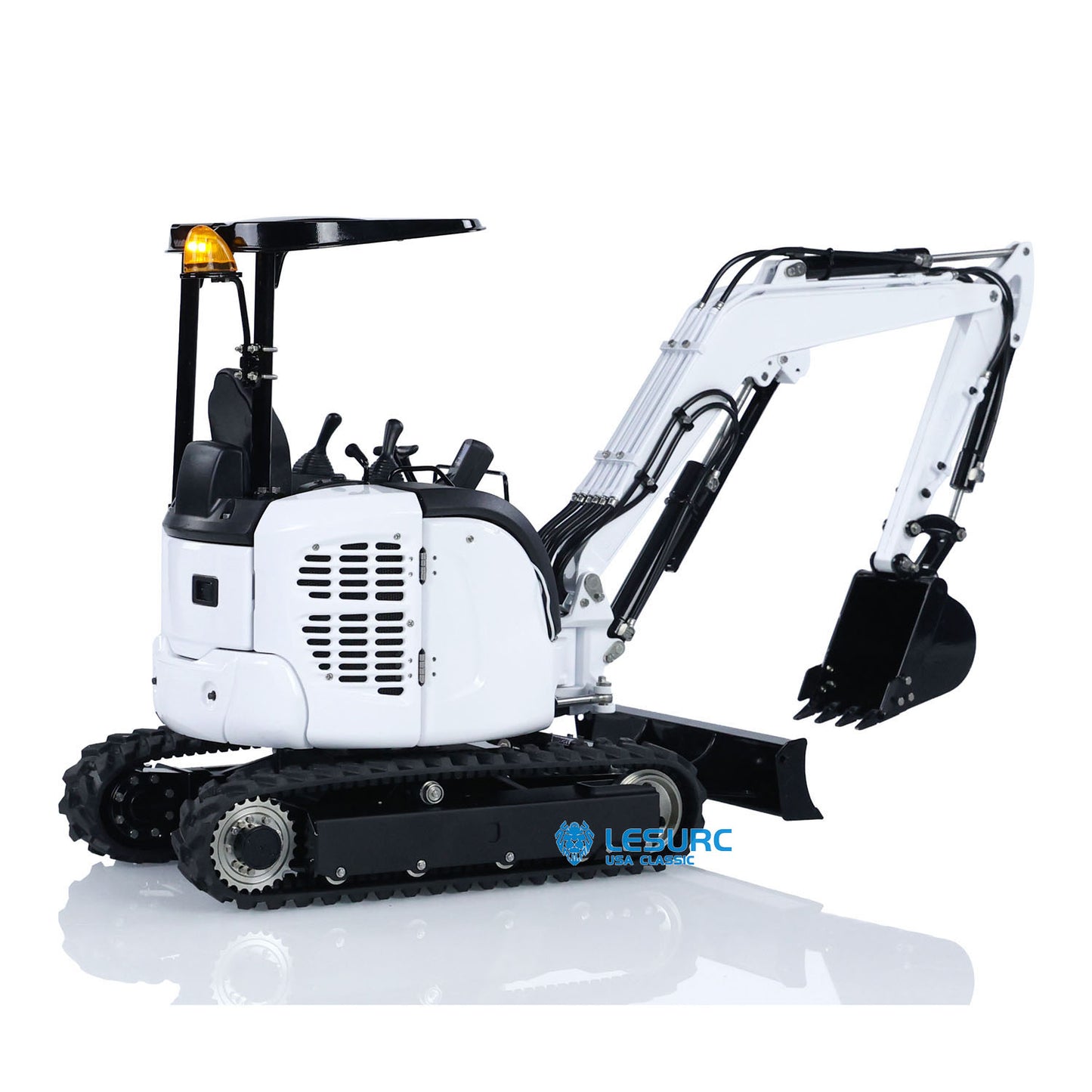 LESU PC30 1/14 Metal RC Hydraulic Excavator B0003 KIT/PNP Mini Digger 6CH Reversing Valve System Brushless Motor Lighting for Hobby Collectors