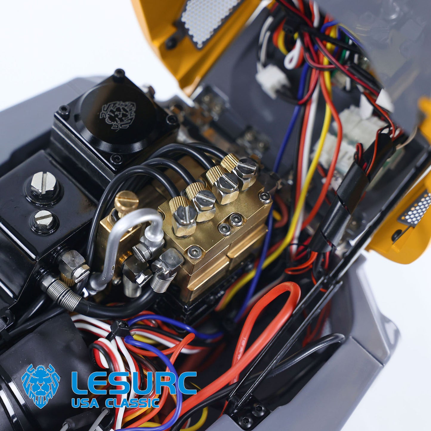 LESU Aoue MCL8 1/14 Metal 4X4 RC Hydraulic Wheeled Loader A0015 with 4CH Reversing Valve Light Sound for Construction Model Collectors