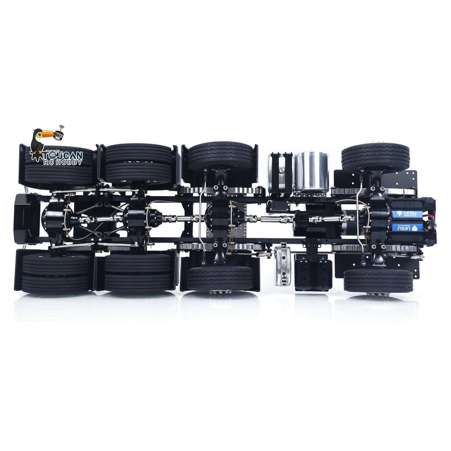 LESU 1/14 Metal Heavy Chassis Suitable for Remote Control Tractor Truck DIY Model Car Vehicle With 540 Power Motor Servo
