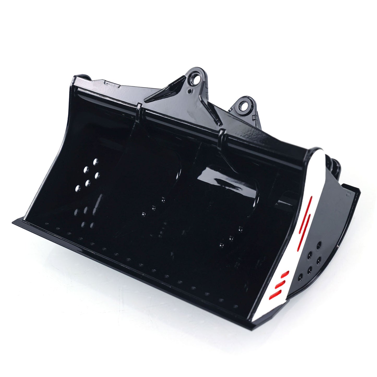 LESU Metal Fork Curved Blade Ripper Quick Release Compactor Tiltable Bucket for RC Excavator 1/14 ET35 Hydraulic Electric Digger