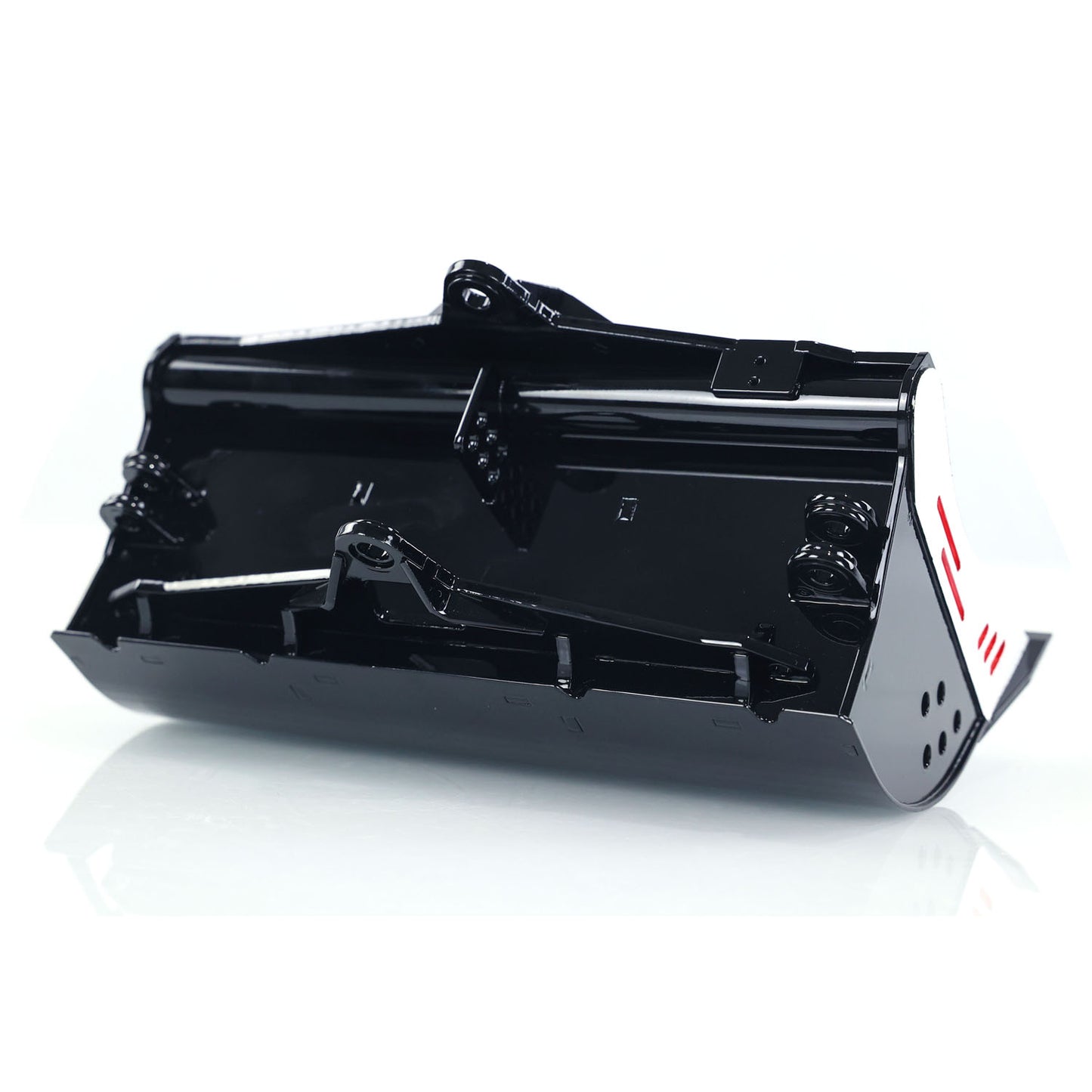 LESU Metal Fork Curved Blade Ripper Quick Release Compactor Tiltable Bucket for RC Excavator 1/14 ET35 Hydraulic Electric Digger
