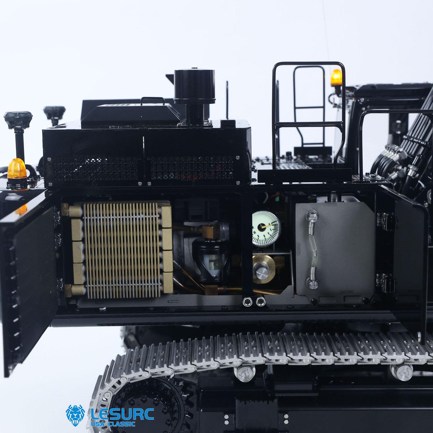 LESU 1/14 Remote Control ZX490 Hydraulic Excavator Aoue Metal Upgraded Heavy RC Digger Flysky Paladin PL18EV Lite Sound Smoke