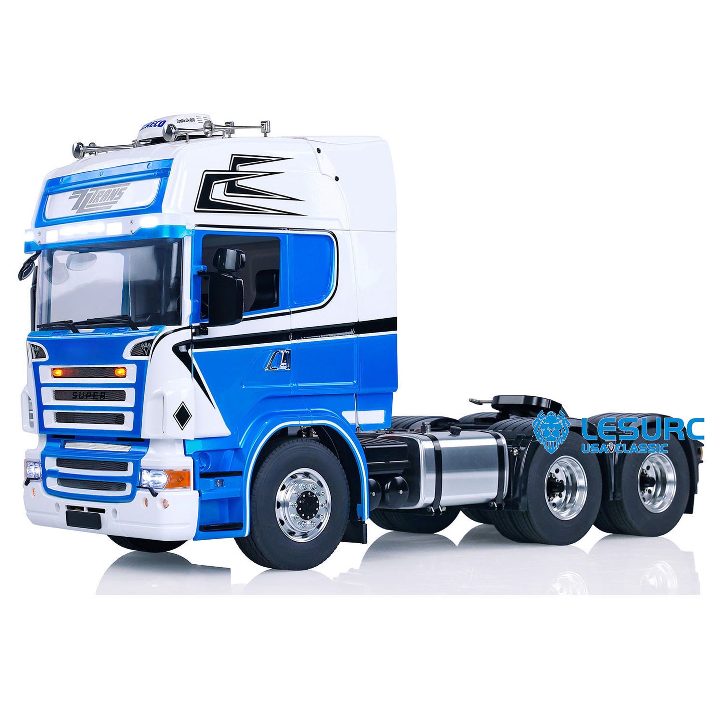 LESU 1/14 6x6 RC Tractor Truck Painted Assembled Radio Control Car Metal Chassis Hobby Model Optional Versions ESC Servo Motor