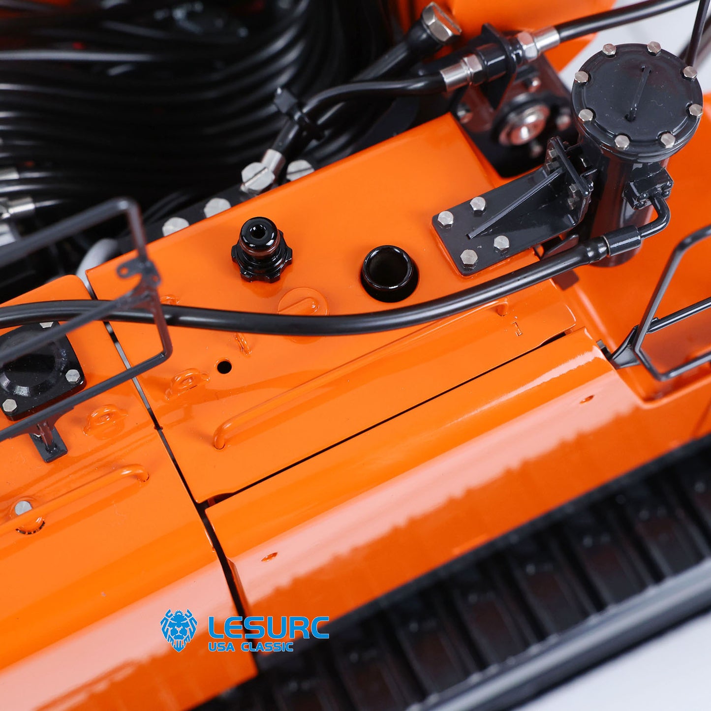 LESU LR956 1/14 Metal RC Hydraulic Excavator B0040 7CH 3Arms Digger Quick Coupler Brushless Motor Radio Light Sound Smoke RTR