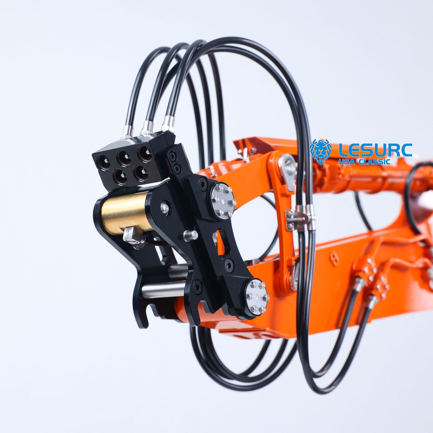 LESU LR956 1/14 Metal RC Hydraulic Excavator B0040 7CH 3Arms Digger Quick Coupler Brushless Motor Radio Light Sound Smoke RTR