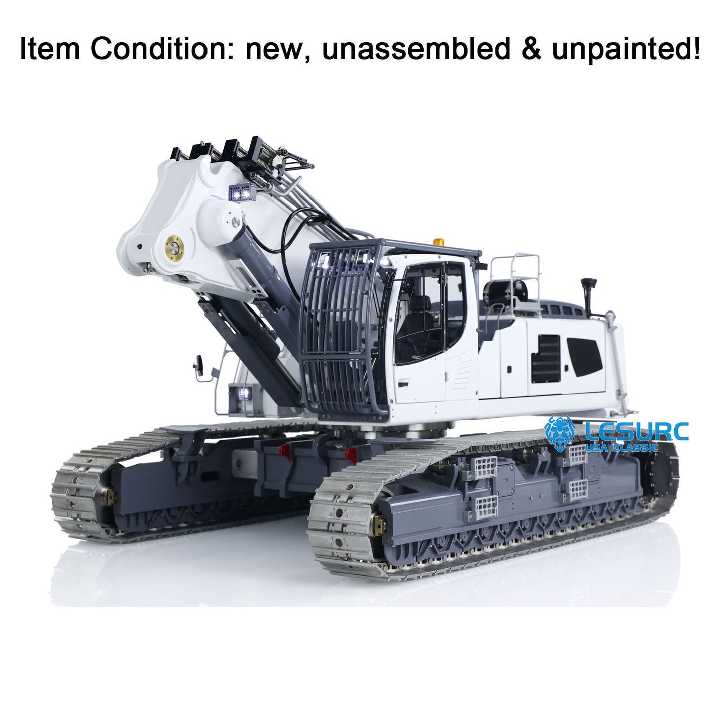 LESU Metal 1/14 RC Full Hydraulic Excavator LR960 KIT DIY Demolition Arm Heavy Digger Model Engineering Vehicle Unassembled