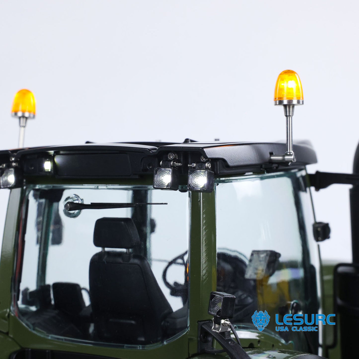 LESU AOUE 1050 Metal 1/14 Hydraulic RC Tractor Model 4x4 Agricultural Vehicle Double Wheels Frsky XE Radio Battery Smoke Sound