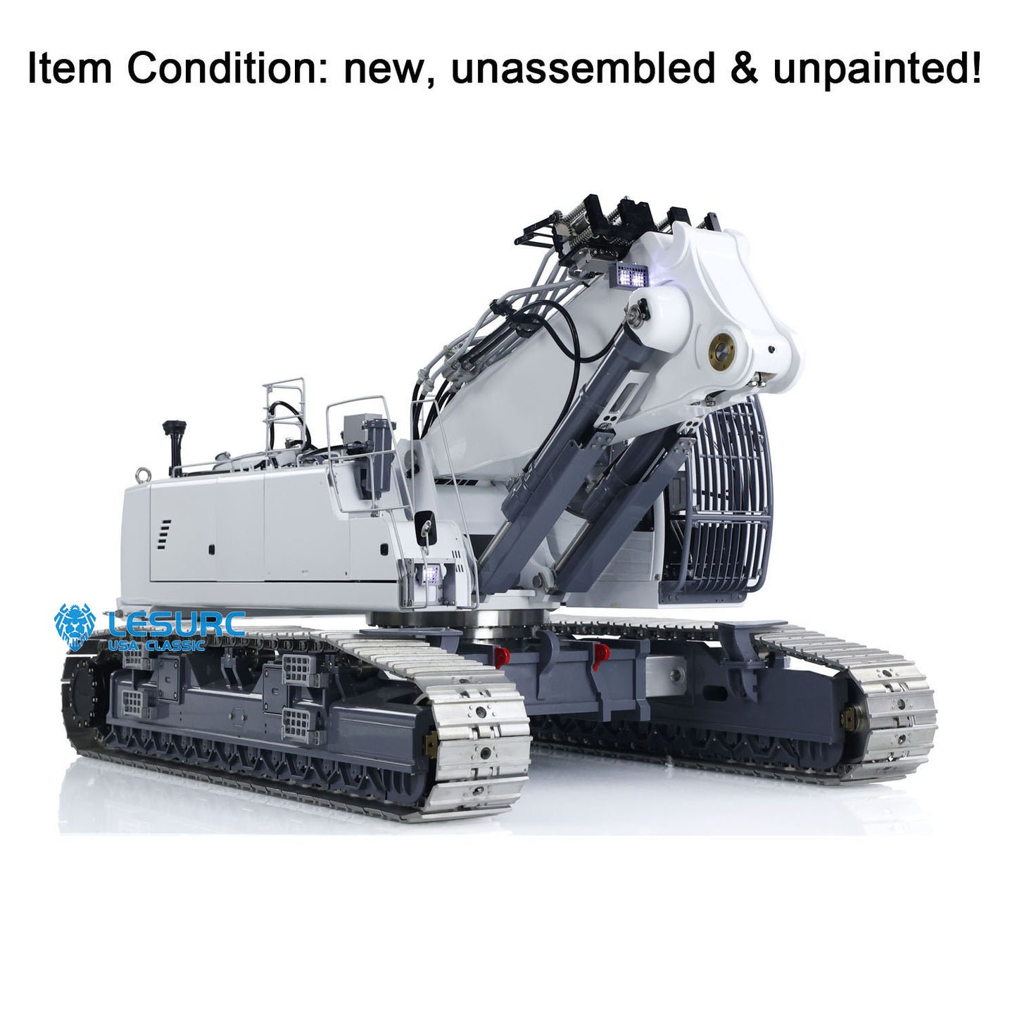 LESU Metal 1/14 RC Full Hydraulic Excavator LR960 KIT DIY Digging Arm Digger Engineering Vehicle Machinery Model Unpainted