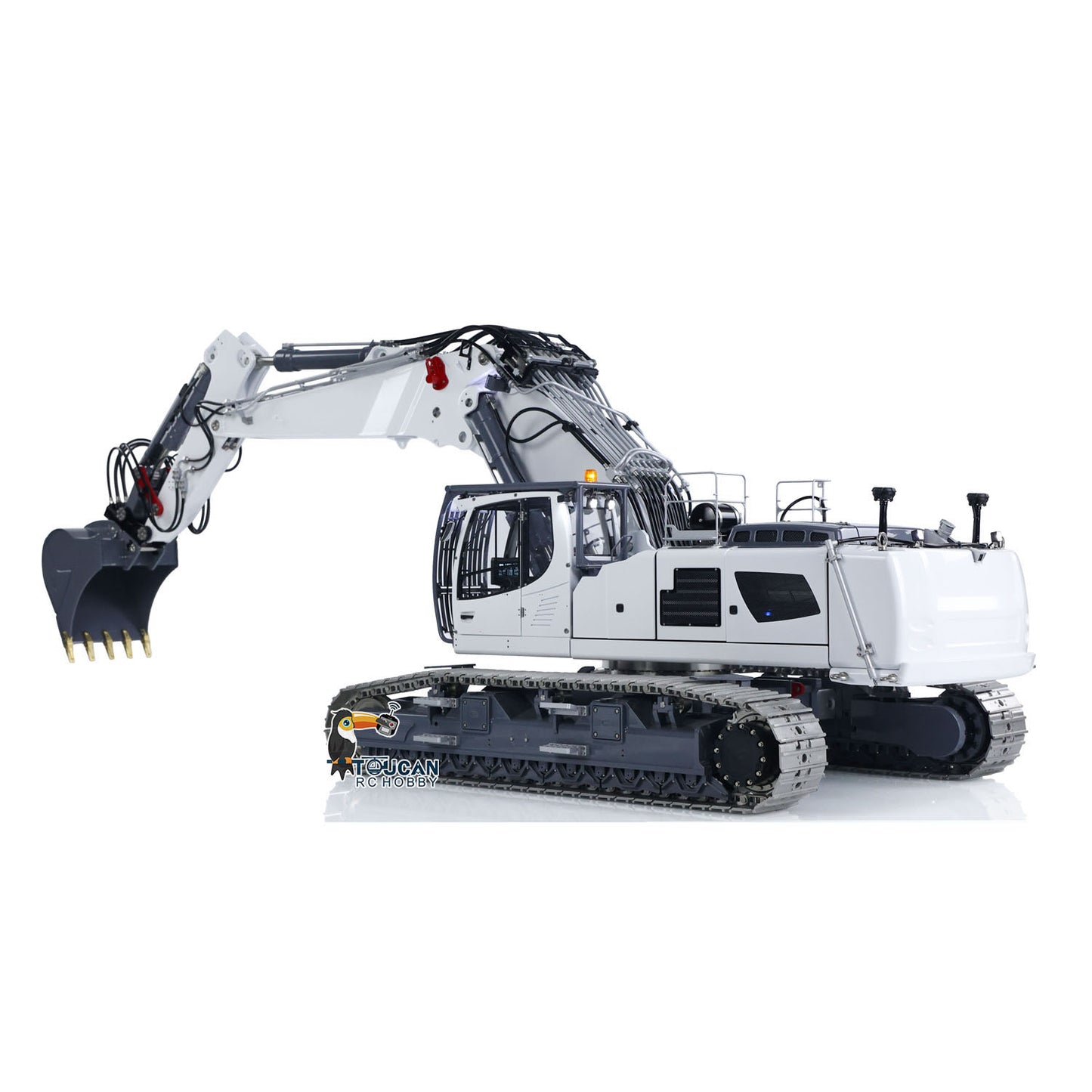 LESU 1/14 RC Full Hydraulic Excavator LR960 RTR Digging Arm Heavy Digger Construction Vehicle Model Frsky XE Radio Battery GPS