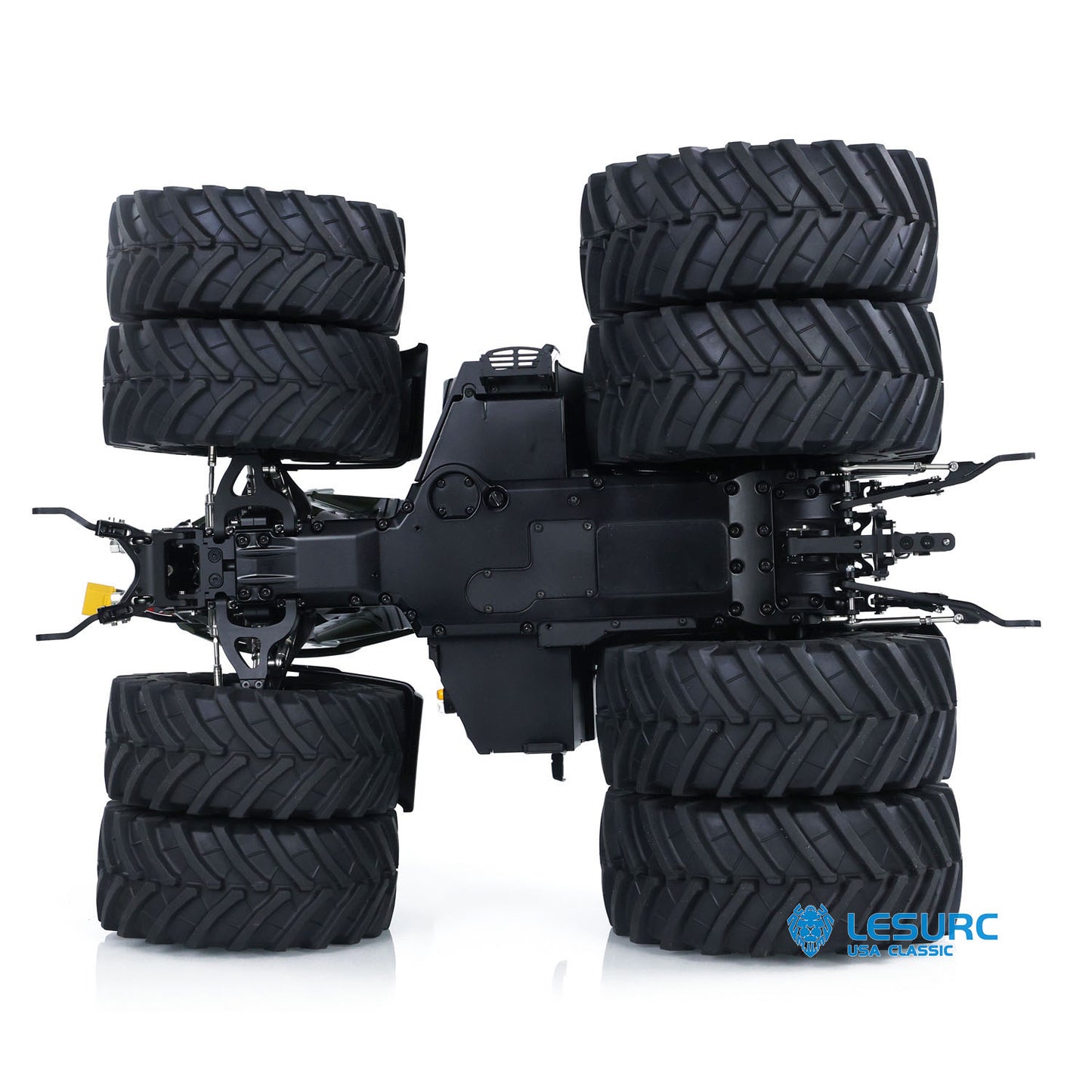 LESU AOUE 1050 Metal 1/14 Hydraulic RC Tractor Model 4x4 Agricultural Vehicle Double Wheels Frsky XE Radio Battery Smoke Sound