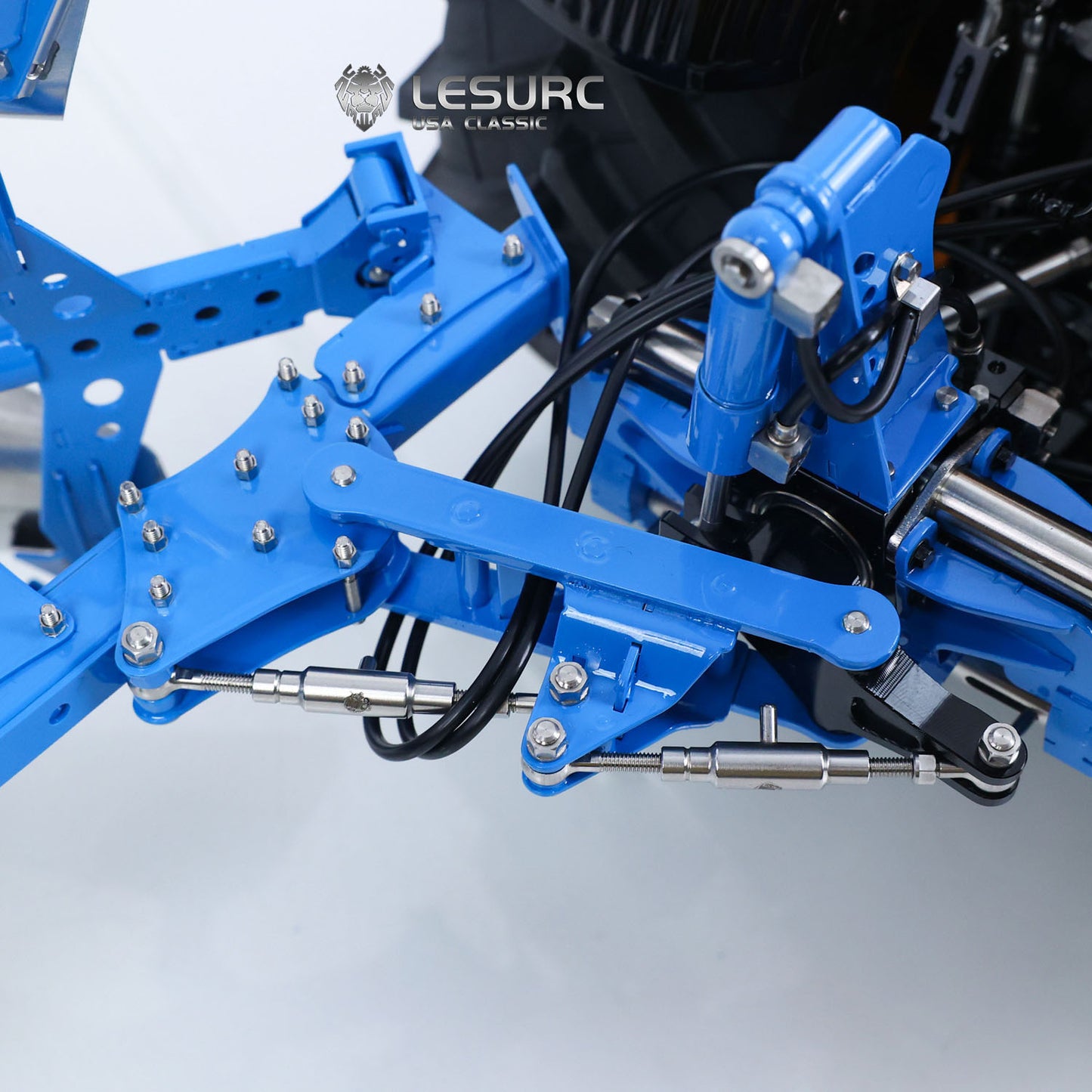 LESU C0072 1/14 Metal Hydraulic Mounted Reversible Plow Upgrade Attachment for AOUE 1050 RC Walking Tractor Agricultural Vehicle Model