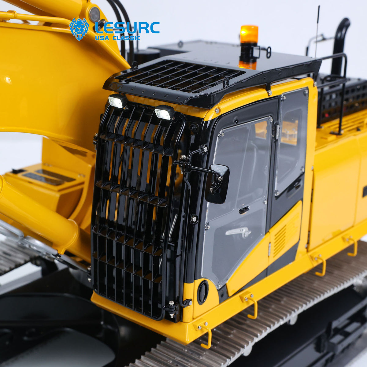 LESU PC500 1/14 RC Metal Excavator B0020 Model Hydraulic Crawler Digger with Rock Arm Light System 3CH Valve Brushless Motor ESC