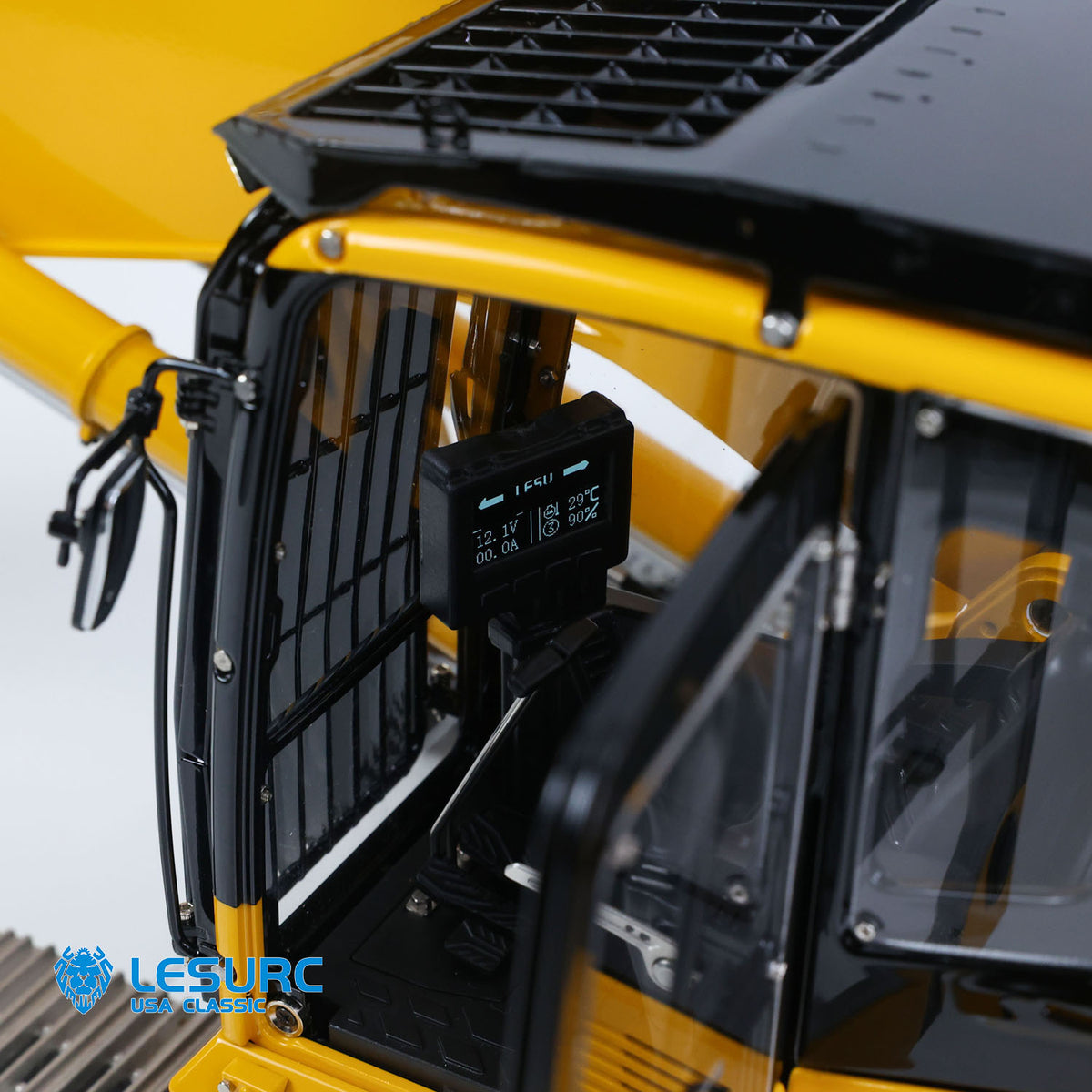LESU PC500 1/14 RC Metal Excavator B0020 Model Hydraulic Crawler Digger with Rock Arm Light System 3CH Valve Brushless Motor ESC