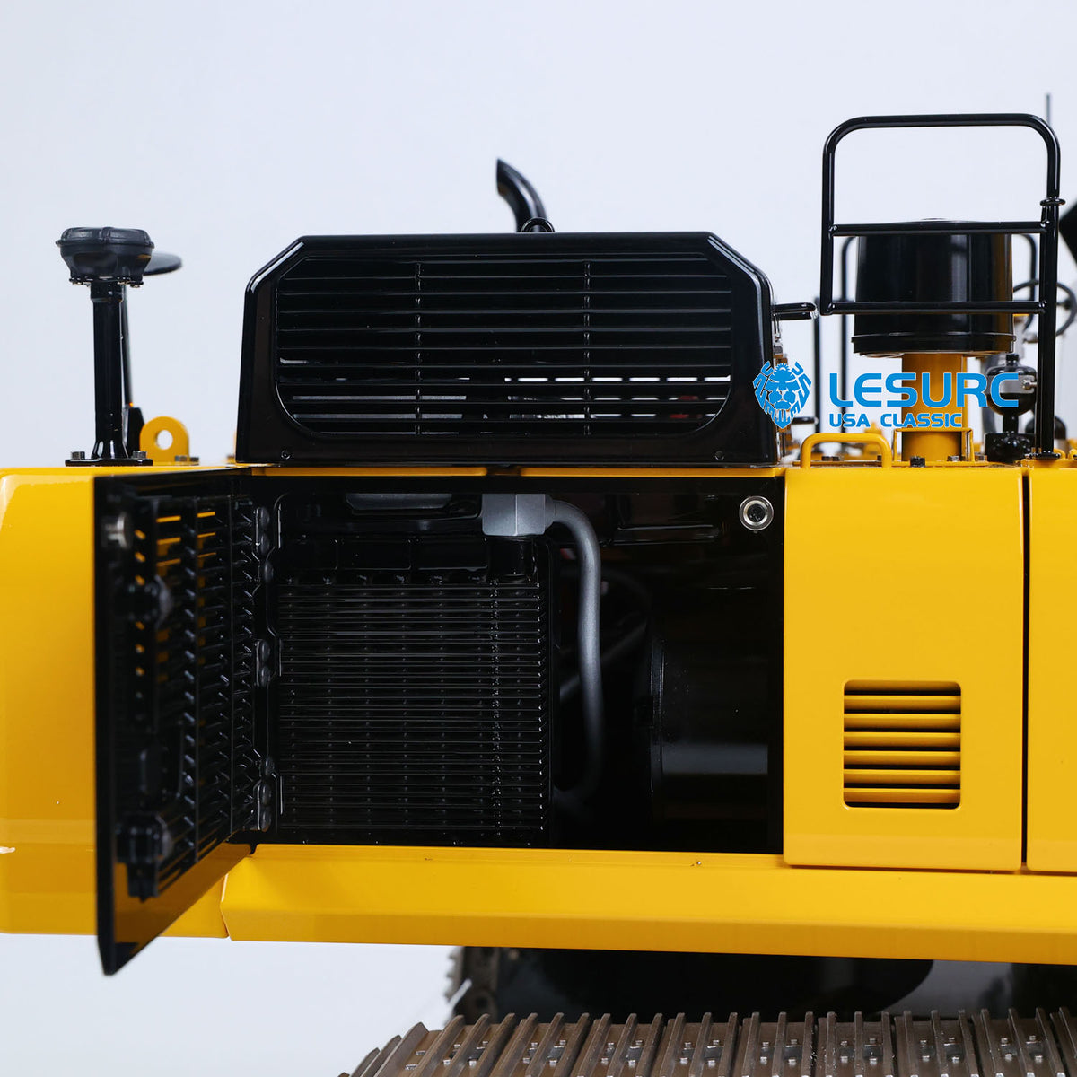 LESU PC500 1/14 RC Metal Excavator B0020 Model Hydraulic Crawler Digger with Rock Arm Light System 3CH Valve Brushless Motor ESC