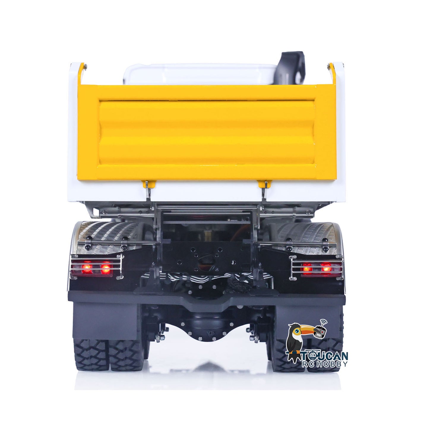 LESU 1/14 6x6 Metal 3 ways Dumper Remote Control Hydraulic Low Roof Dump Truck Engineering Vehicle With I6S Radio System