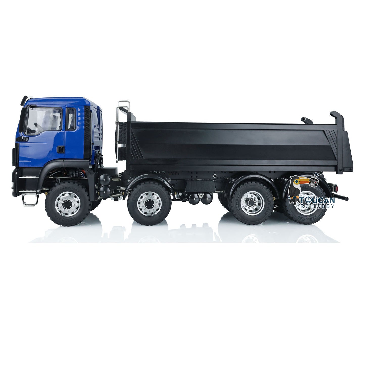 In Stock LESU 1/14 8*8 Hydraulic Painted RC Dumper Tipper For Truck Bucket Model W/ Motor ESC Servo Light Sound W/O Battery