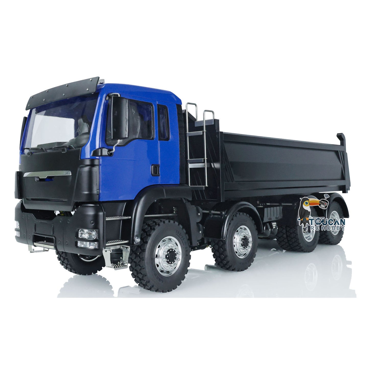 In Stock LESU 1/14 8*8 Hydraulic Painted RC Dumper Tipper For Truck Bucket Model W/ Motor ESC Servo Light Sound W/O Battery