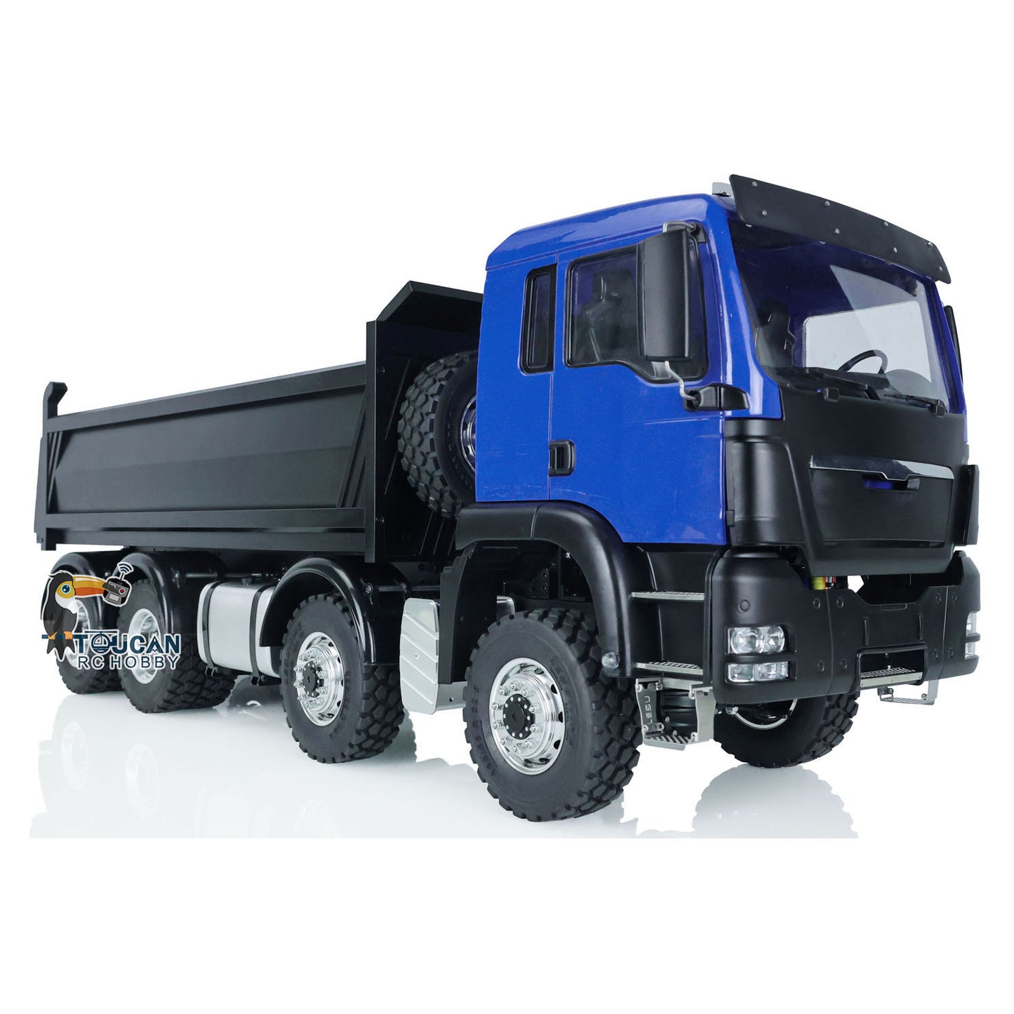 In Stock LESU 1/14 8*8 Hydraulic Painted RC Dumper Tipper For Truck Bucket Model W/ Motor ESC Servo Light Sound W/O Battery