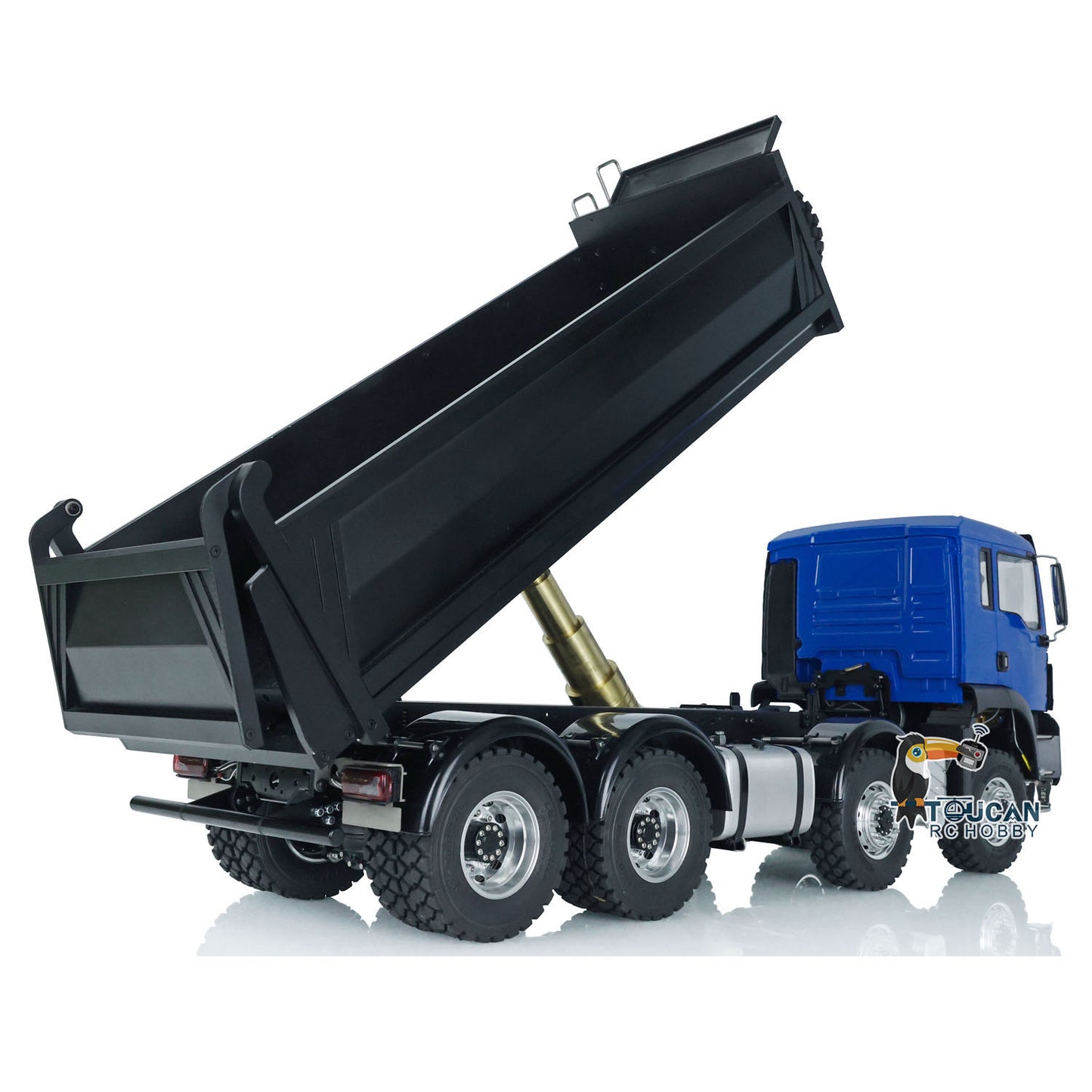 In Stock LESU 1/14 8*8 Hydraulic Painted RC Dumper Tipper For Truck Bucket Model W/ Motor ESC Servo Light Sound W/O Battery