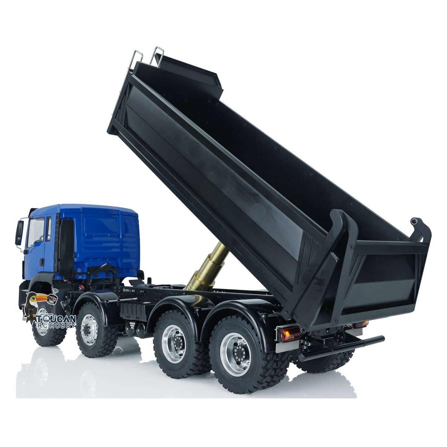 In Stock LESU 1/14 8*8 Hydraulic Painted RC Dumper Tipper For Truck Bucket Model W/ Motor ESC Servo Light Sound W/O Battery