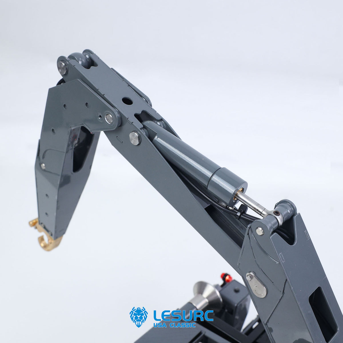 LESU A0066 1/14 Metal Hydraulic RC Roll Off Trailer Telescopic/Folding Hooklift with Support Legs 5CH Reversing Valve Lights