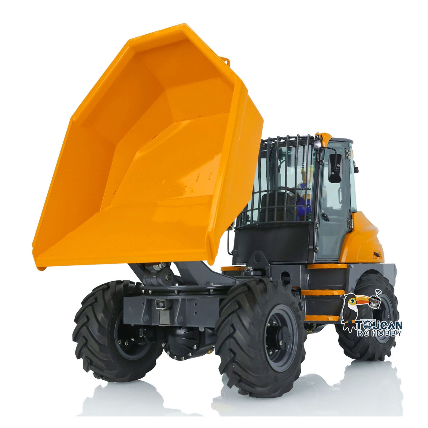 LESU 1/14 Ready To Run 4X4 RC Hydraulic Articulated Dumper 6MDX Remote Control Tipper Car Model W/ I6S Controller Charger