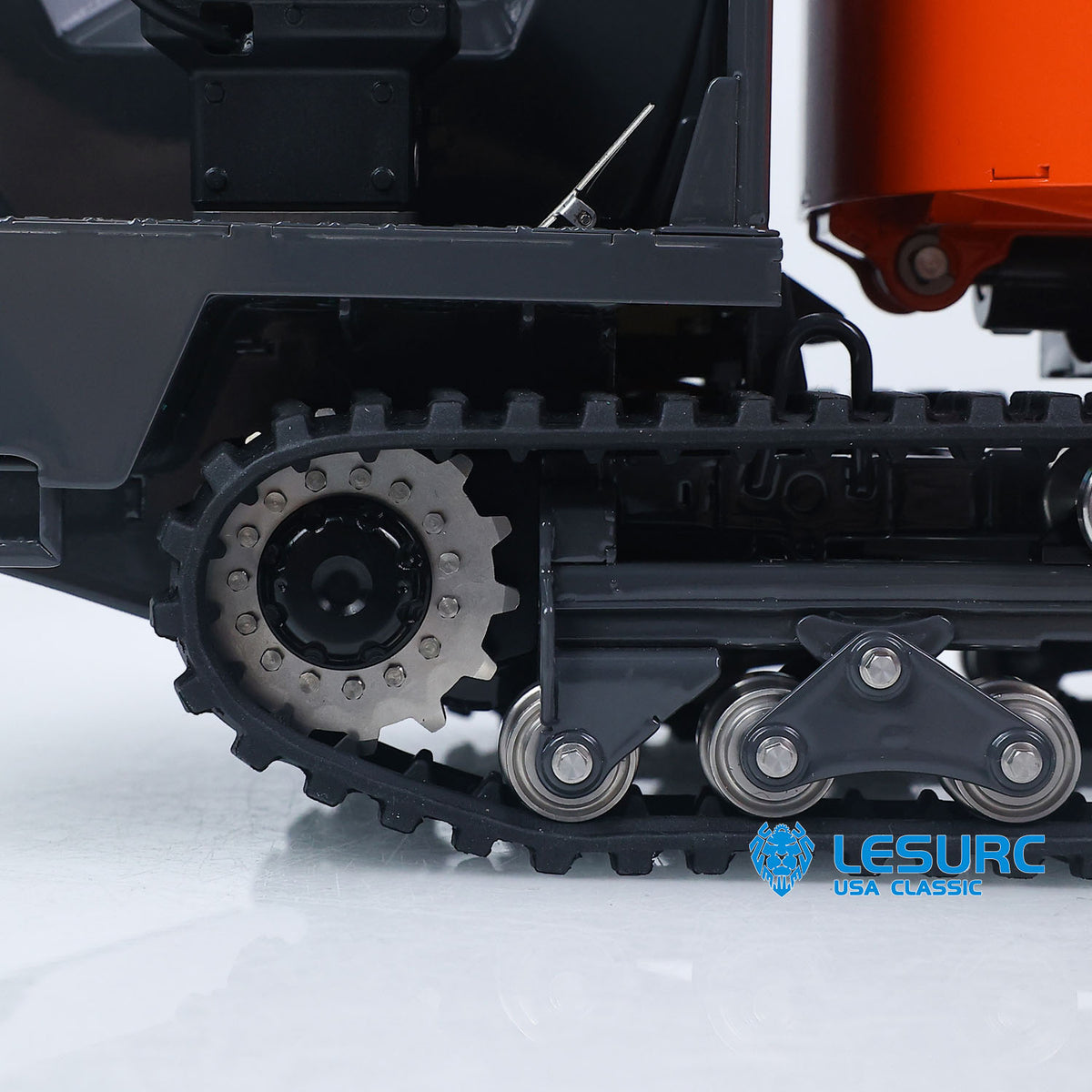 11.11 Flash Sale LESU Metal 1/14 Hydraulic Remote Control Tracked Dumper KC300HR-5 RC Tipper Model Light Sound System FlySky Radio