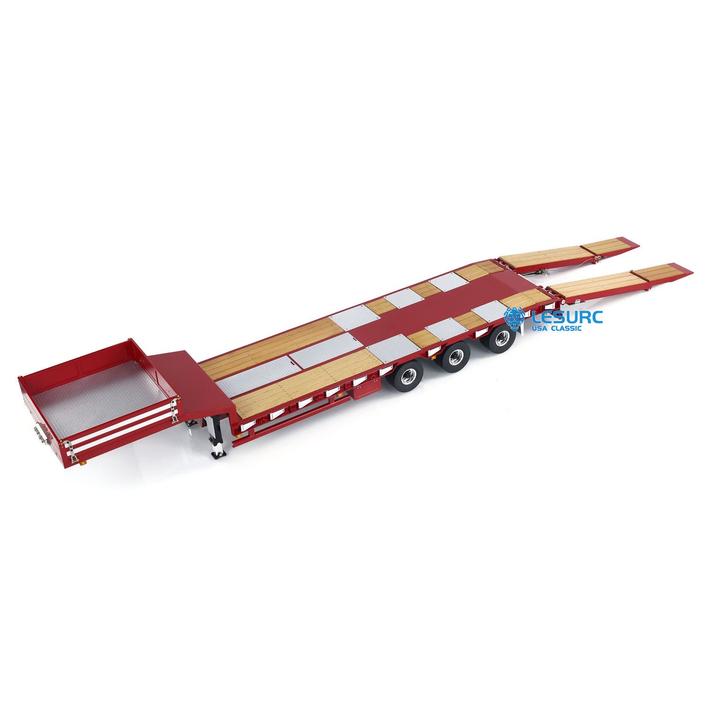 LESU Electronic Lifting Metal Trailer for 1/14 RC Tractor Truck Dumper Lorry Car Emulated Vehicle Hobby Model DIY Light N20 Motor